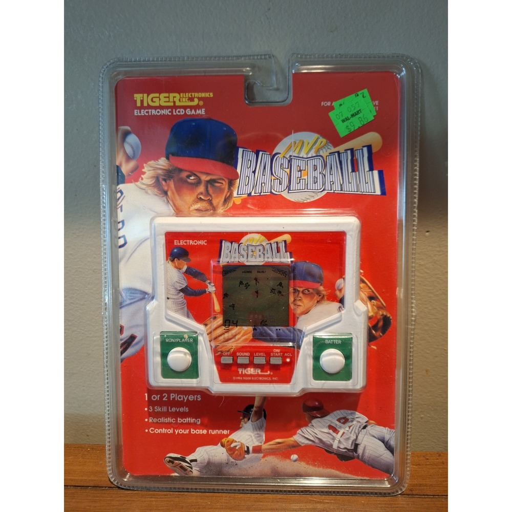 1994 Tiger Electronics LCD Baseball Handheld Game Red 7-741 New Sealed